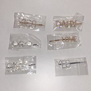 (NWT) SILVER AND GOLD HAIR CLIPS (never worn)